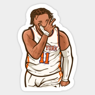 Jalen Brunson Three Point Celebration Sticker